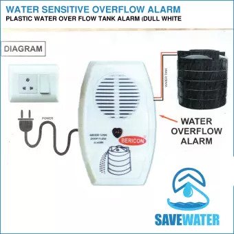 Water Sensitive Overflow AlarmPlastic Water Over Flow Tank Alarm Dull White