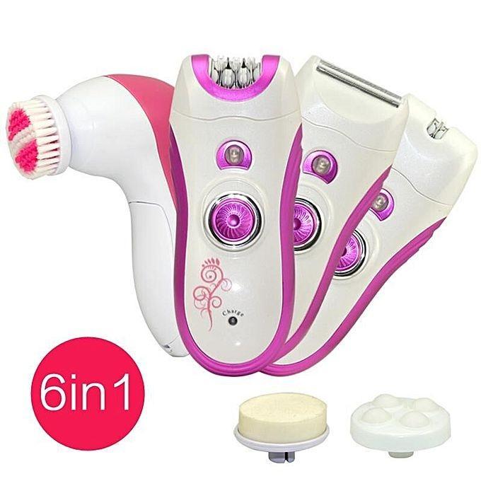 Kemei Km-3066 6 In 1 Rechargeable Multi-Functional Shaving Tools Epilator